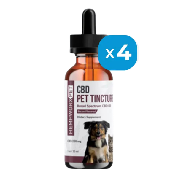 HempWorx Pet CBD Oil 4-Pack