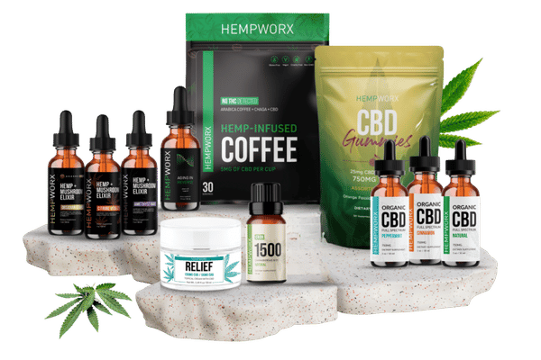 HempWorx CBD Products — Premium Organic CBD Oil, Gummies, Relief Cream and More