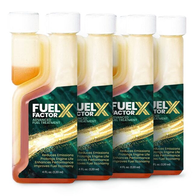 Fuel Factor X 4oz Bottle 4-Pack – Bulk Treatment for Cars, SUVs & Light Fleets