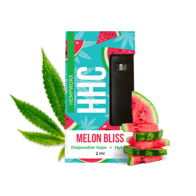 Melon Bliss HHC Disposable Vape – HempWorx 2ml with CCell Tech