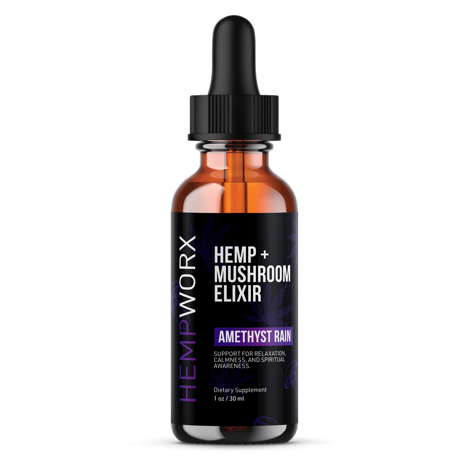 HempWorx Hemp + Mushroom Elixir - Amethyst Rain