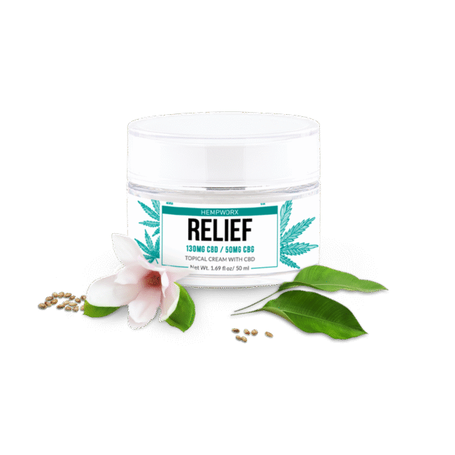 HempWorx Relief Cream 50ml – Cooling CBD + CBG Comfort