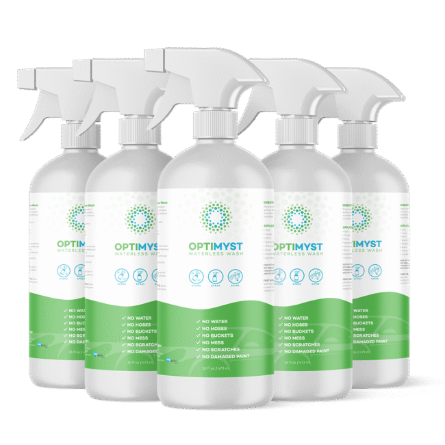 OptiMyst Waterless Wash 5-Pack – Bulk Car Wash & Detailing Spray